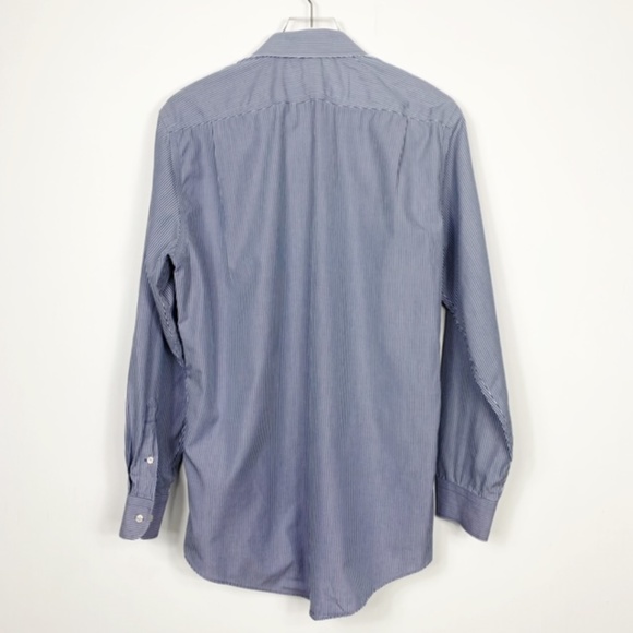 Nordstrom Blue/White Pinstripe Button Down Shirt - Picture 4 of 8